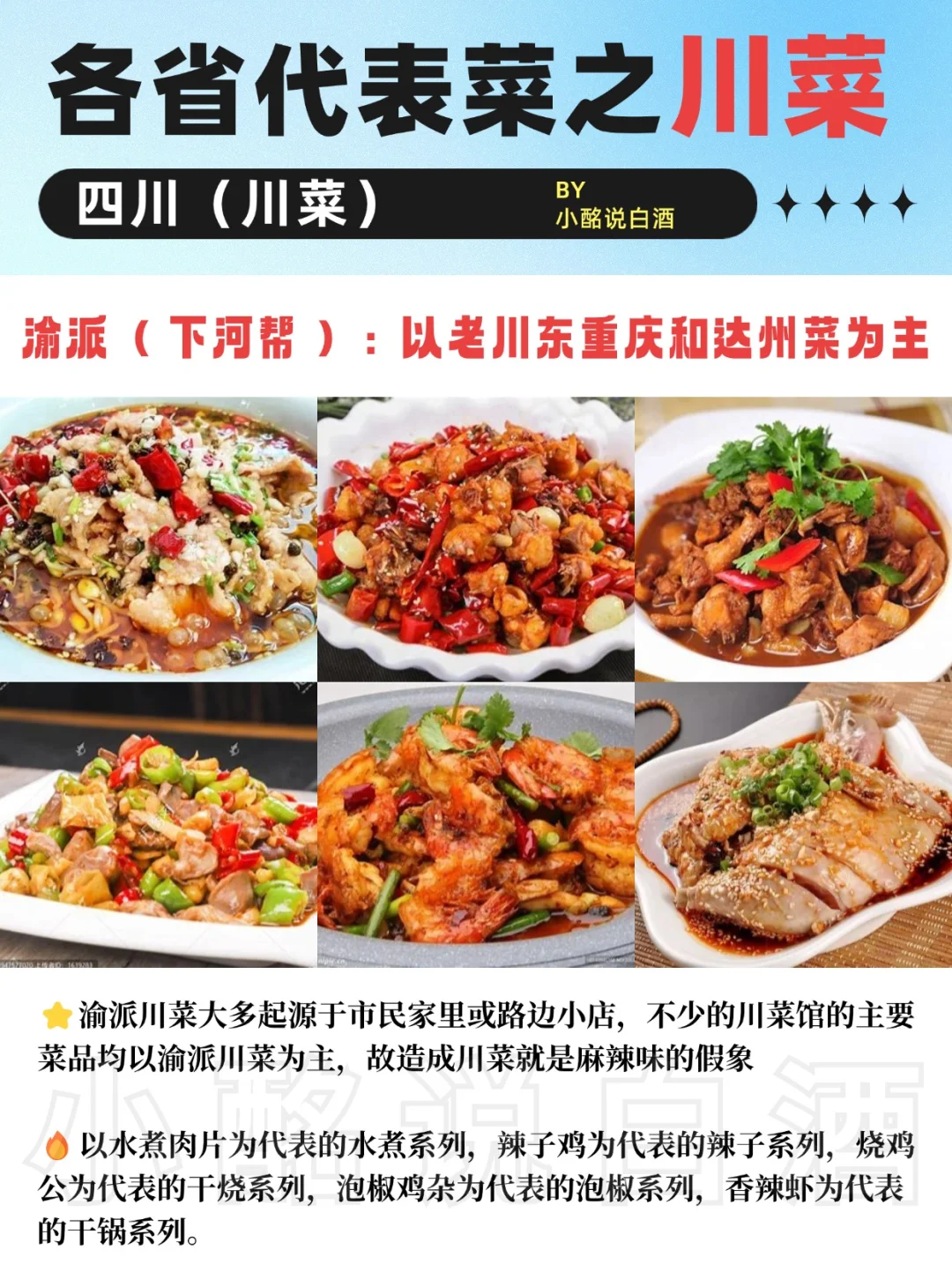 一图秒懂?|四川18大名酒➕3派川菜