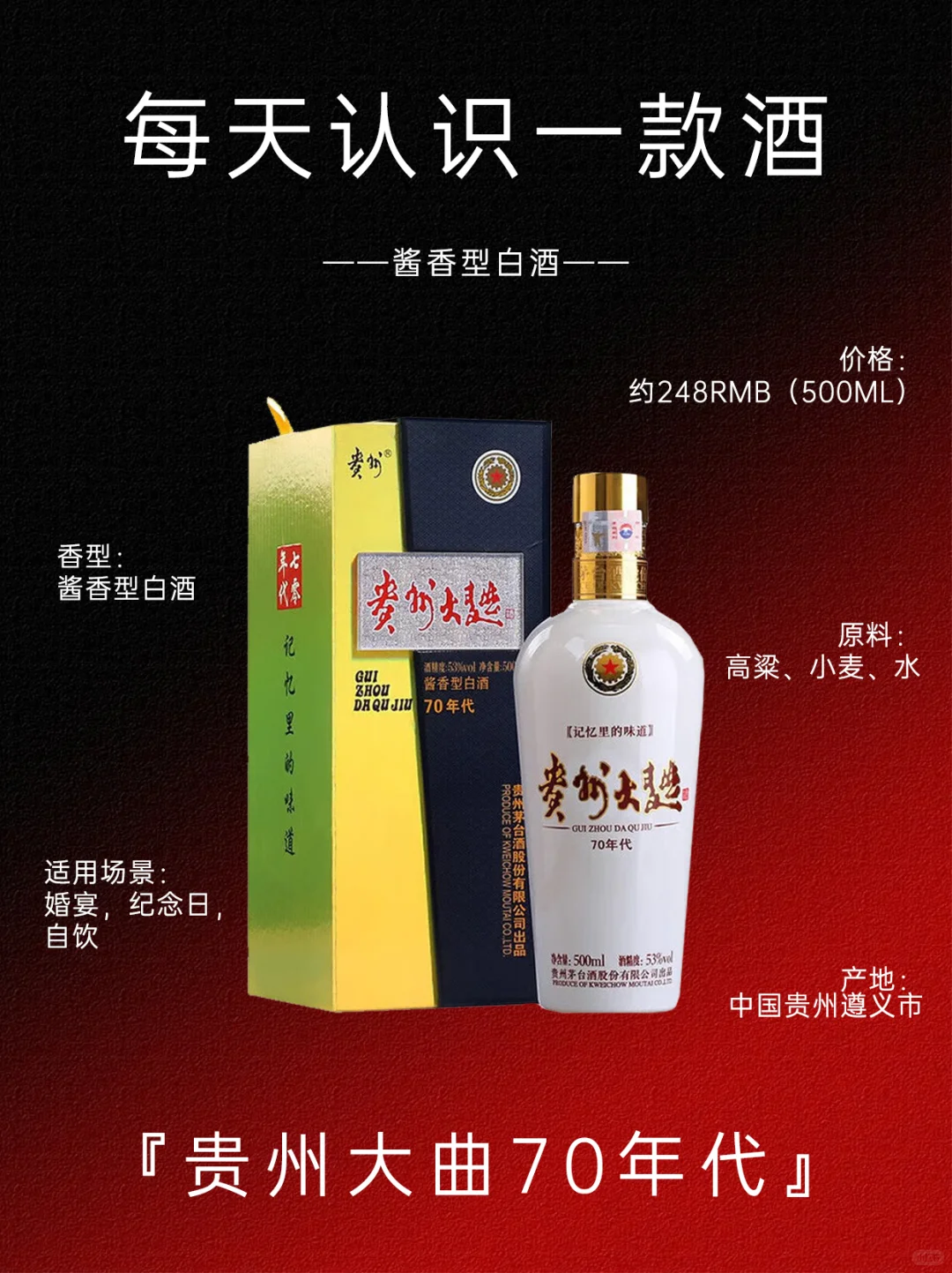 每天认识一款酒：贵州大曲70年代