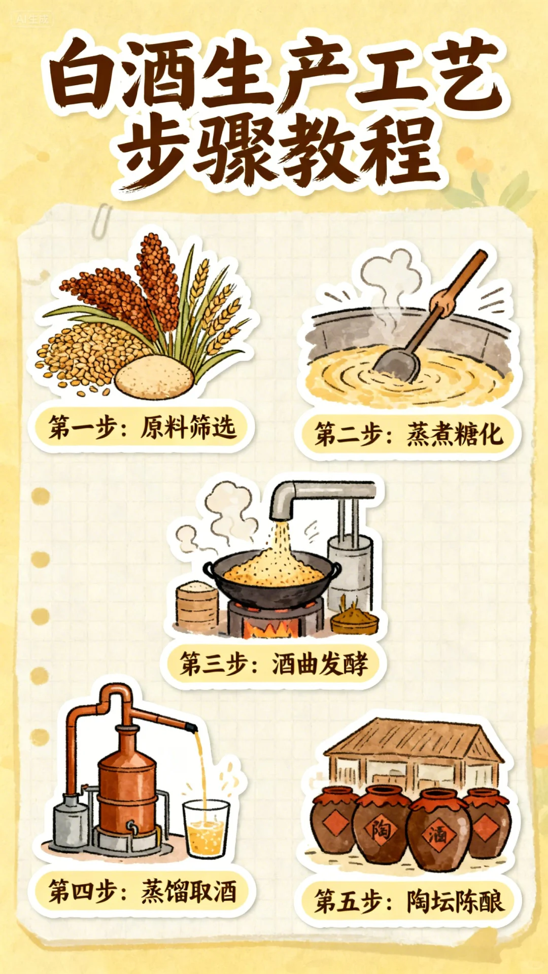 白酒和啤酒的生产工艺