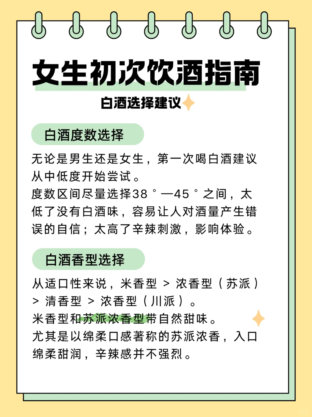 女生饮酒指南！第一次喝白酒该怎么选？