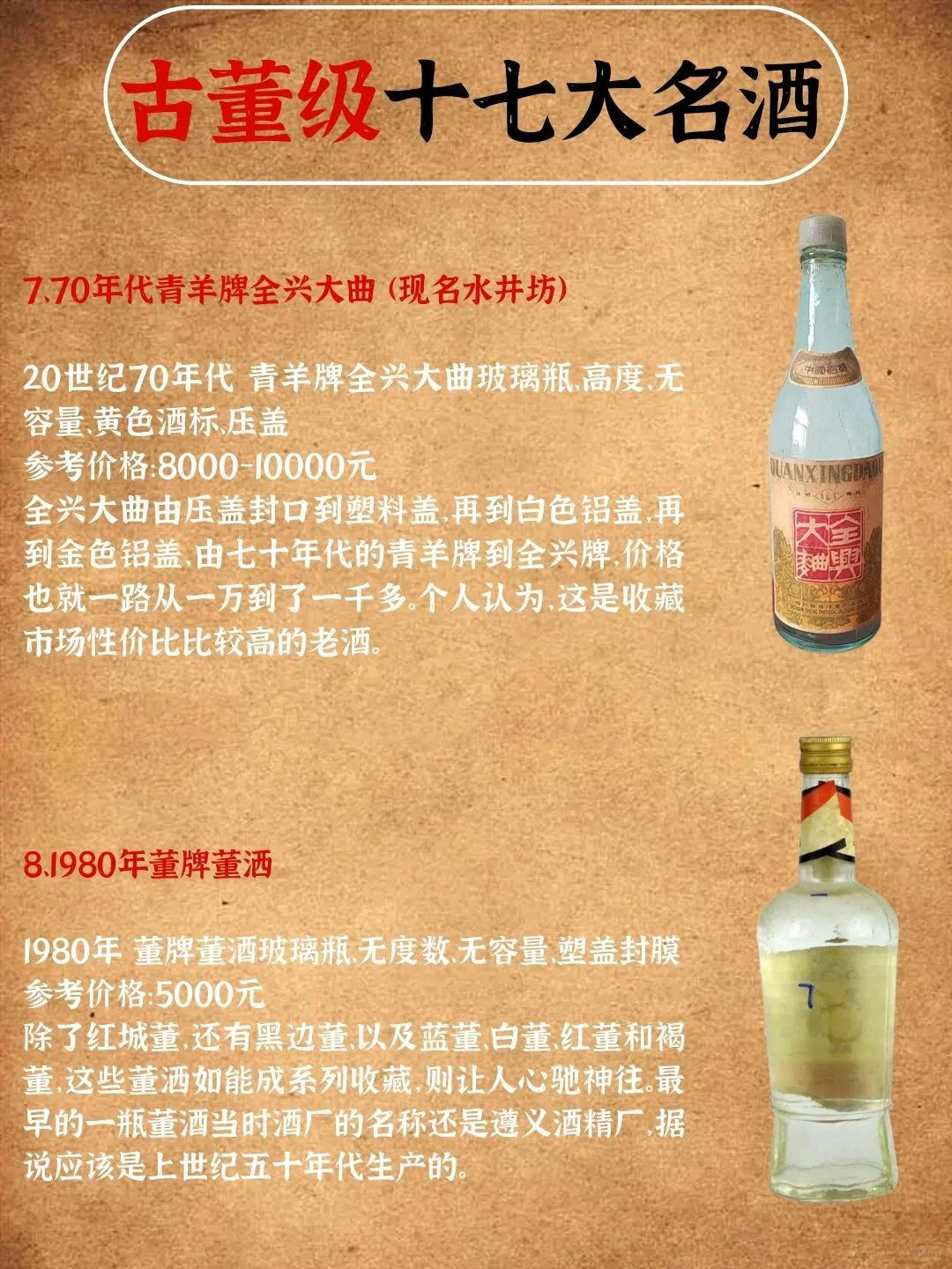 名酒收藏指南｜十七大古董级名酒？你知道吗？