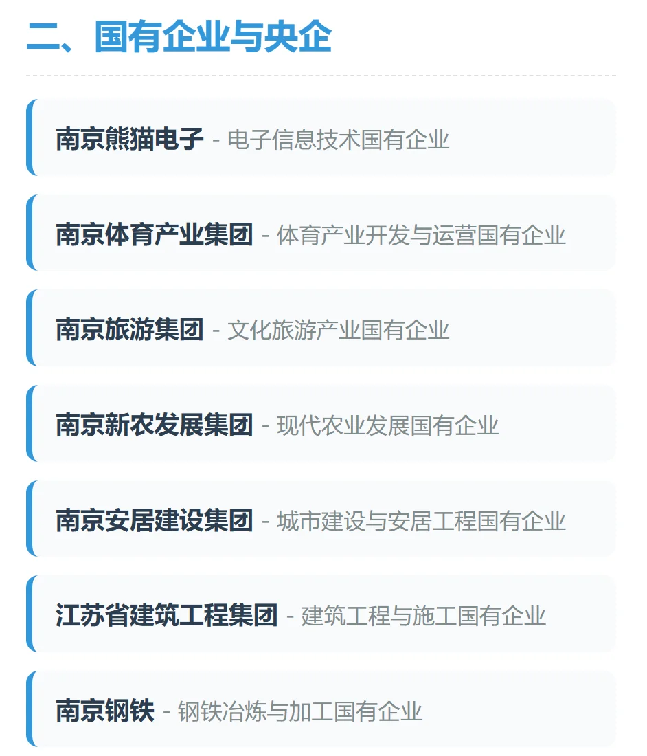 南京头部企业全攻略来了！