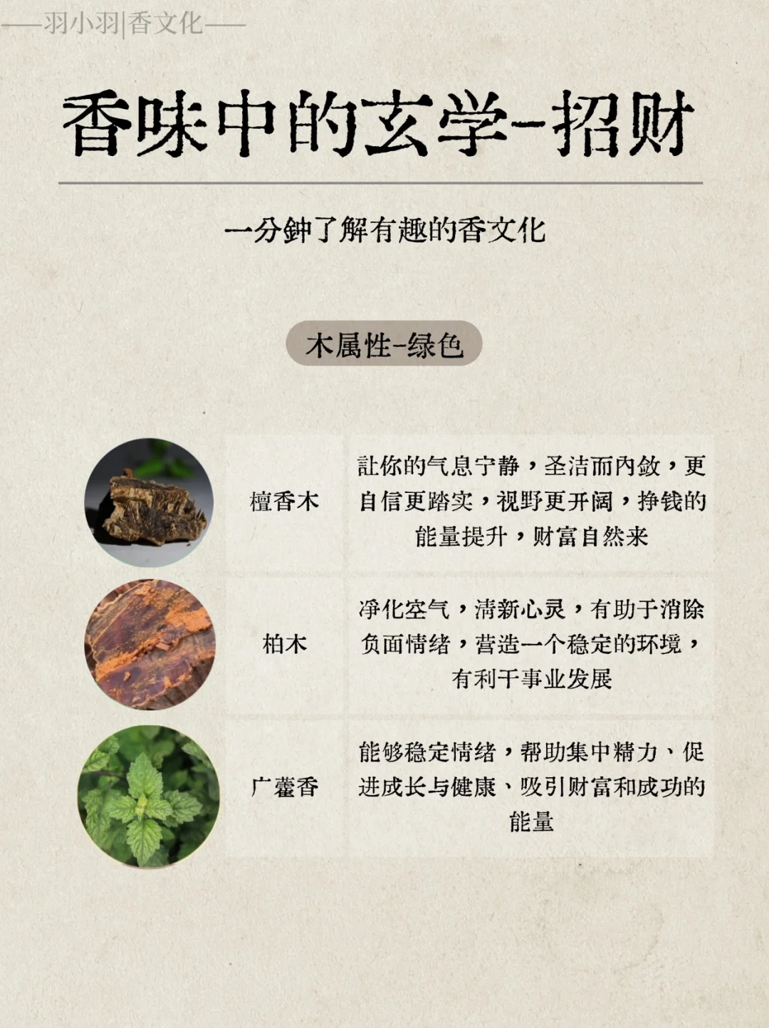 香味玄学-招财篇