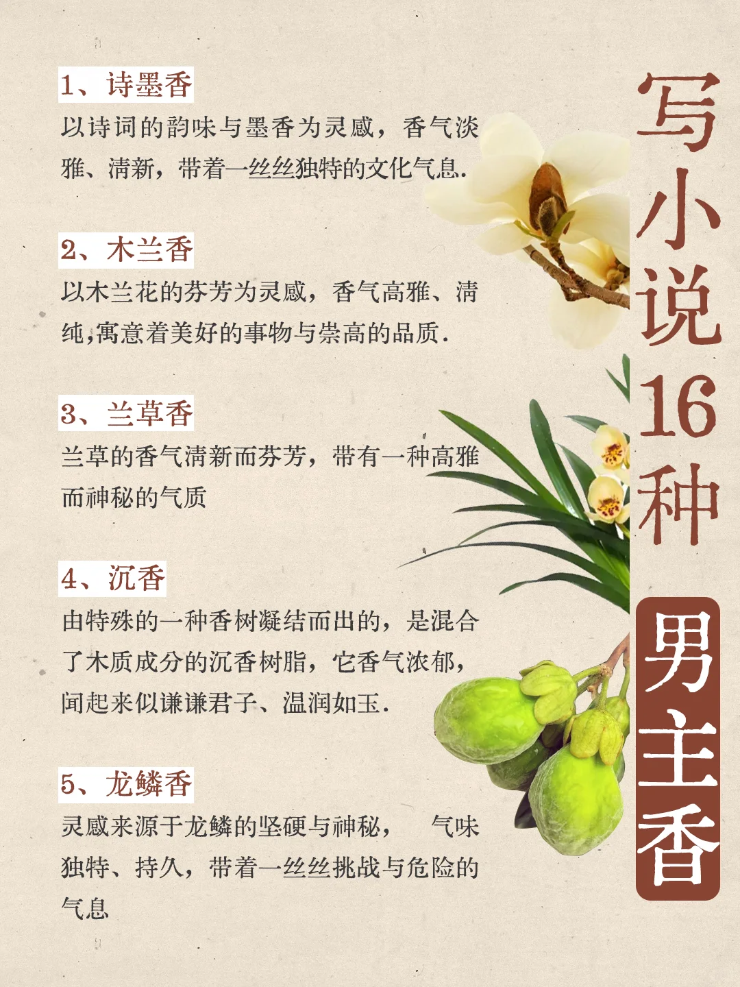 写小说|16种男主香，哪款是你的菜？