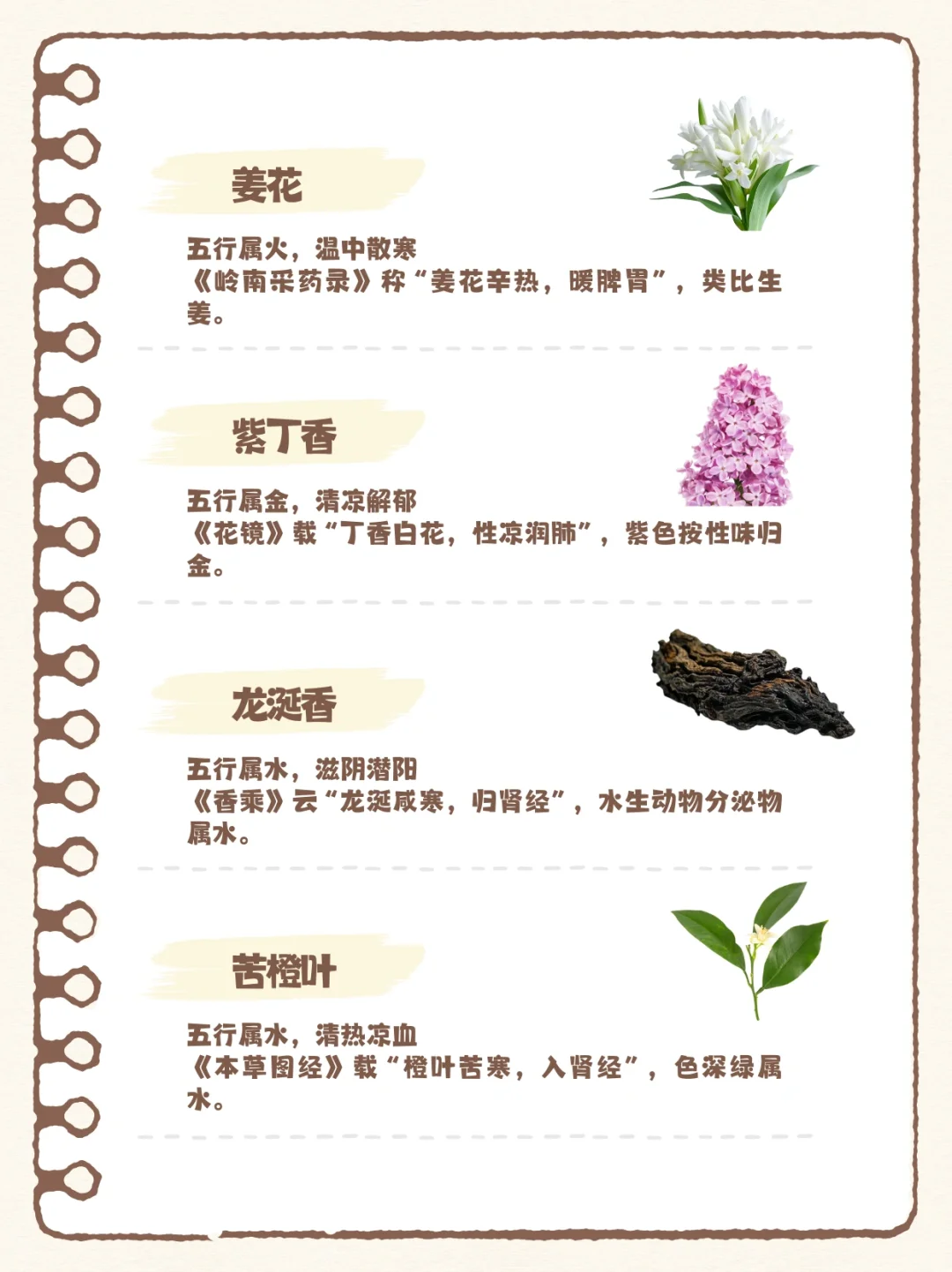 香水暗藏五行能量？100种香料五行解析（下）