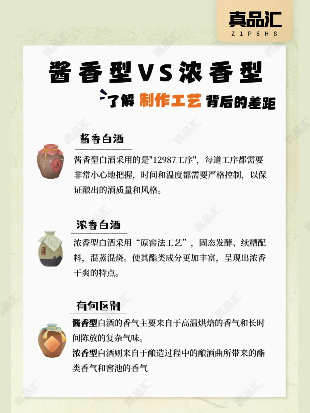 酱香型白酒与浓香型白酒区别在哪里?