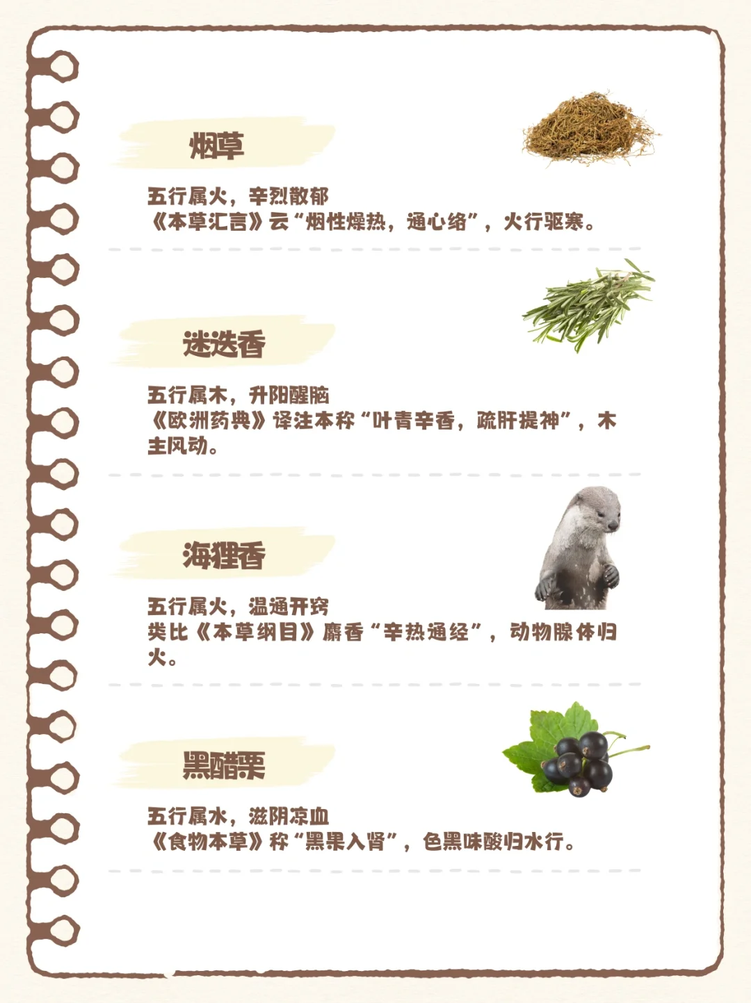 香水暗藏五行能量？100种香料五行解析（下）