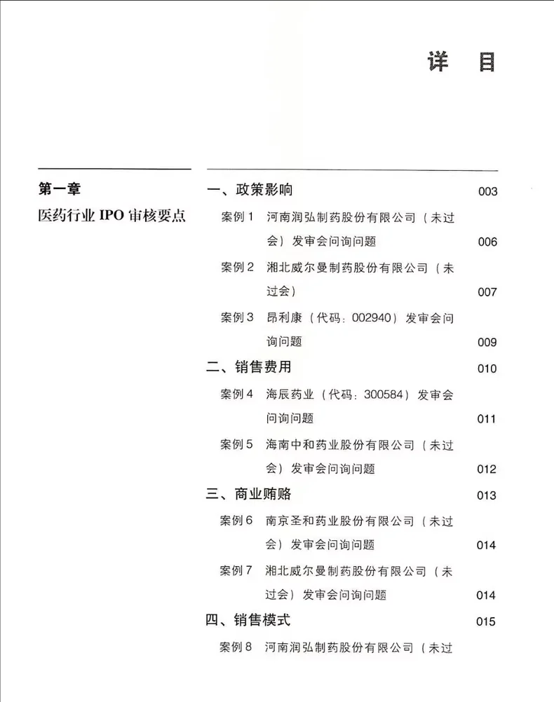 10大不同行业IPO审核要点手册（269页）