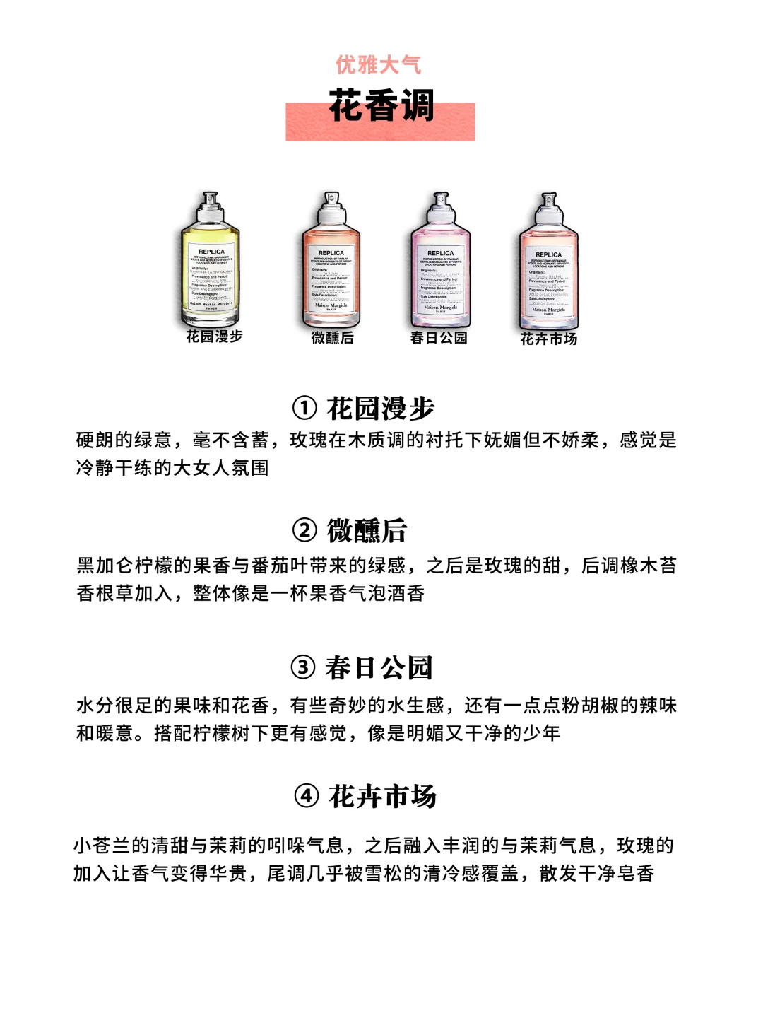 《马吉拉全系经典香型盘点》五大调一篇全说清