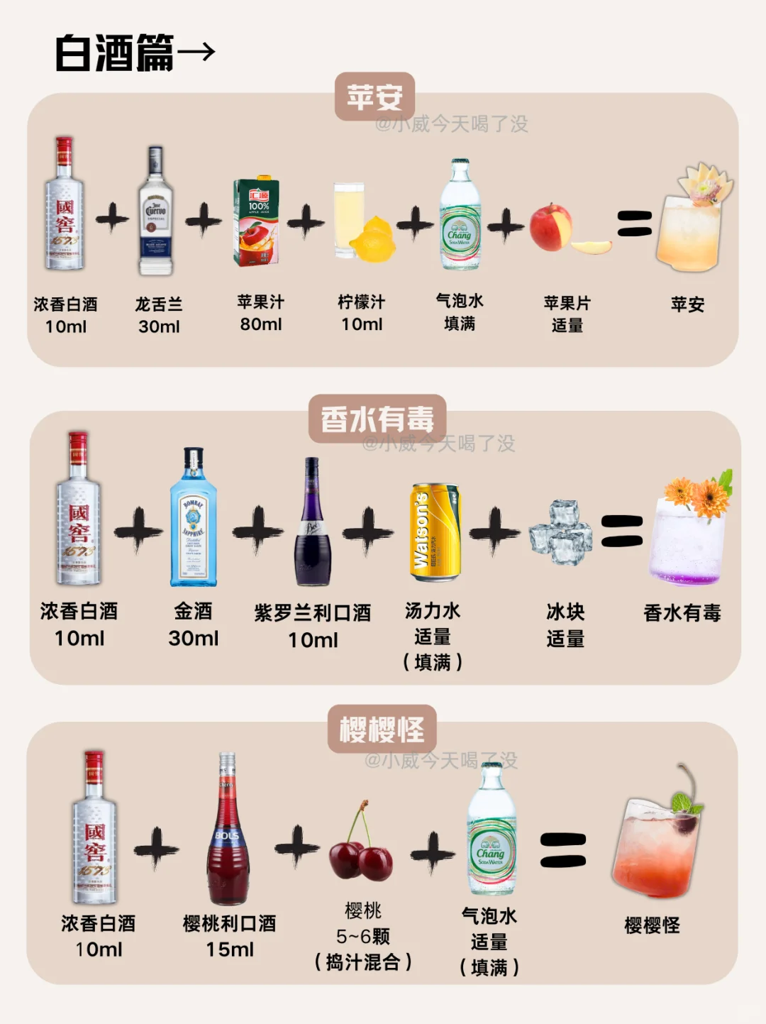 白酒调酒也好喝‼️专属年轻人的居家调酒