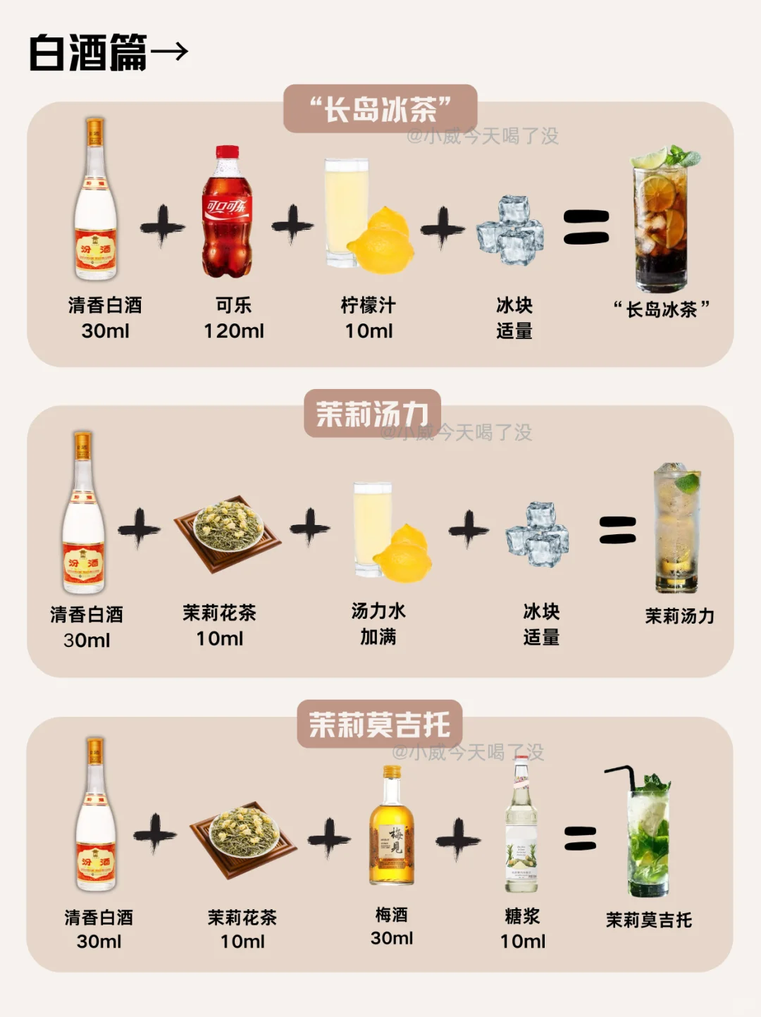 白酒调酒也好喝‼️专属年轻人的居家调酒