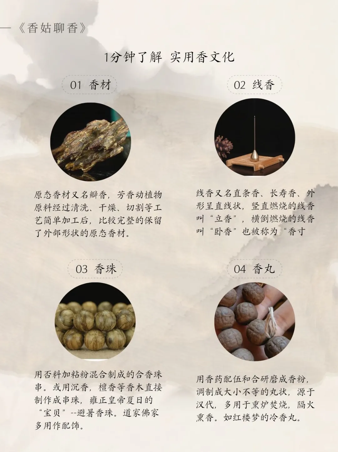 中式香16种形态?1分钟get实用香文化✨