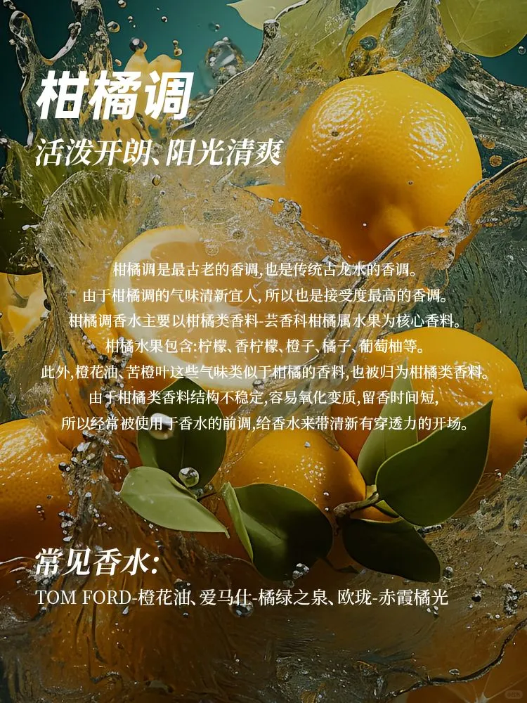 ?香水12香调指南 | 开启芬芳寻香之旅