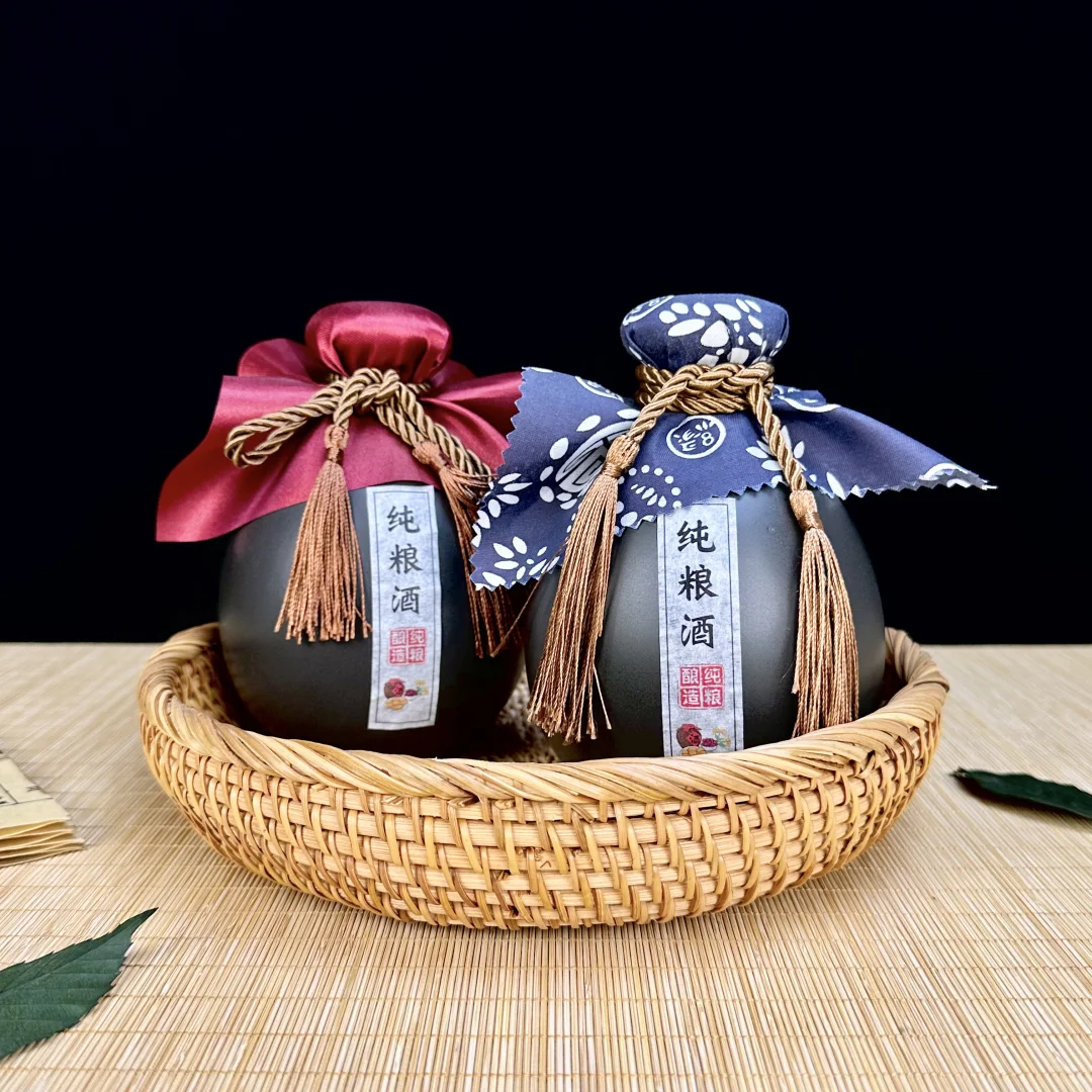 太喜欢这个古朴风的酒瓶酒坛啦！