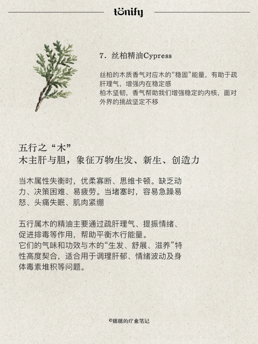 自然疗愈｜五?喜木之人适合的香气
