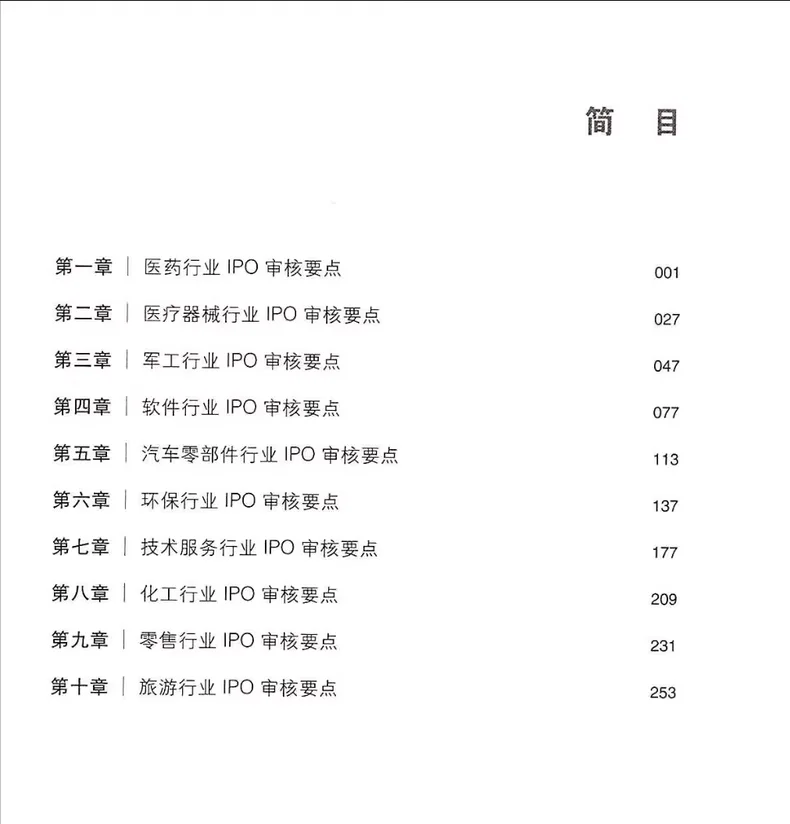 10大不同行业IPO审核要点手册（269页）