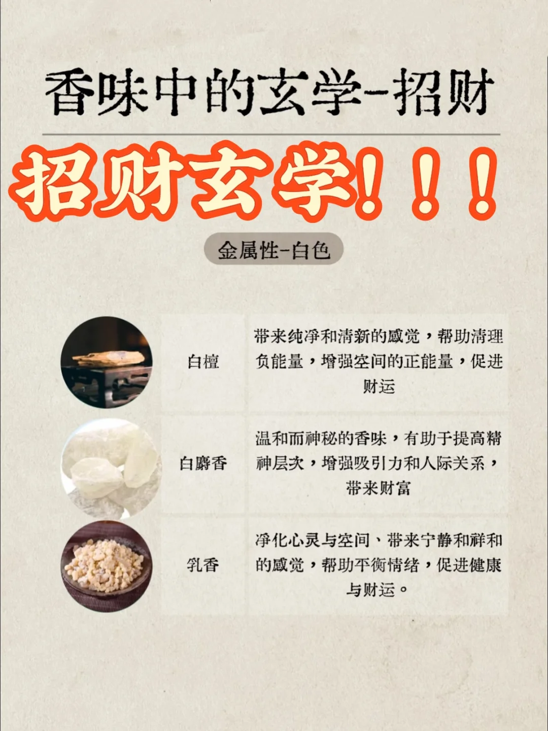 根据五行属性来用香 事半功倍