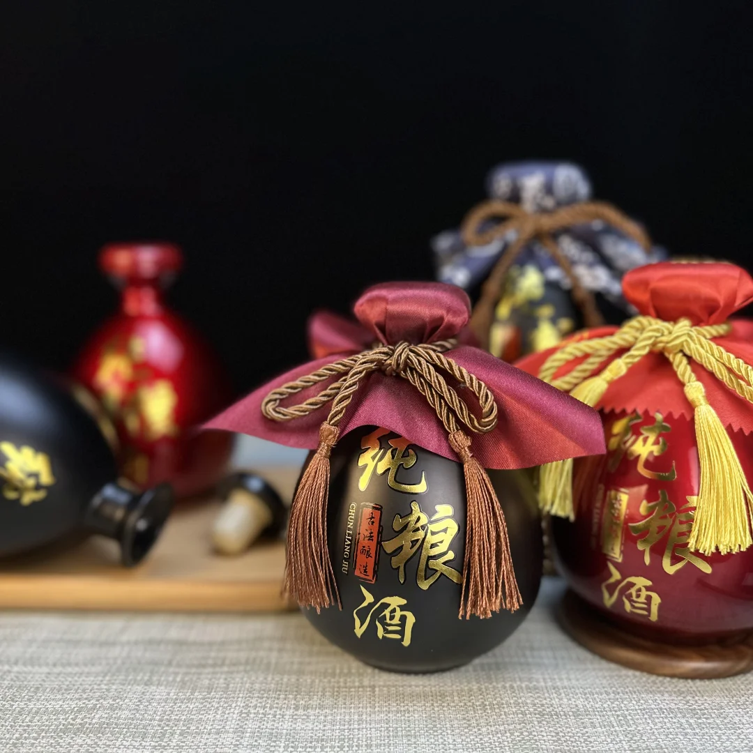 太喜欢这个古朴风的酒瓶酒坛啦！