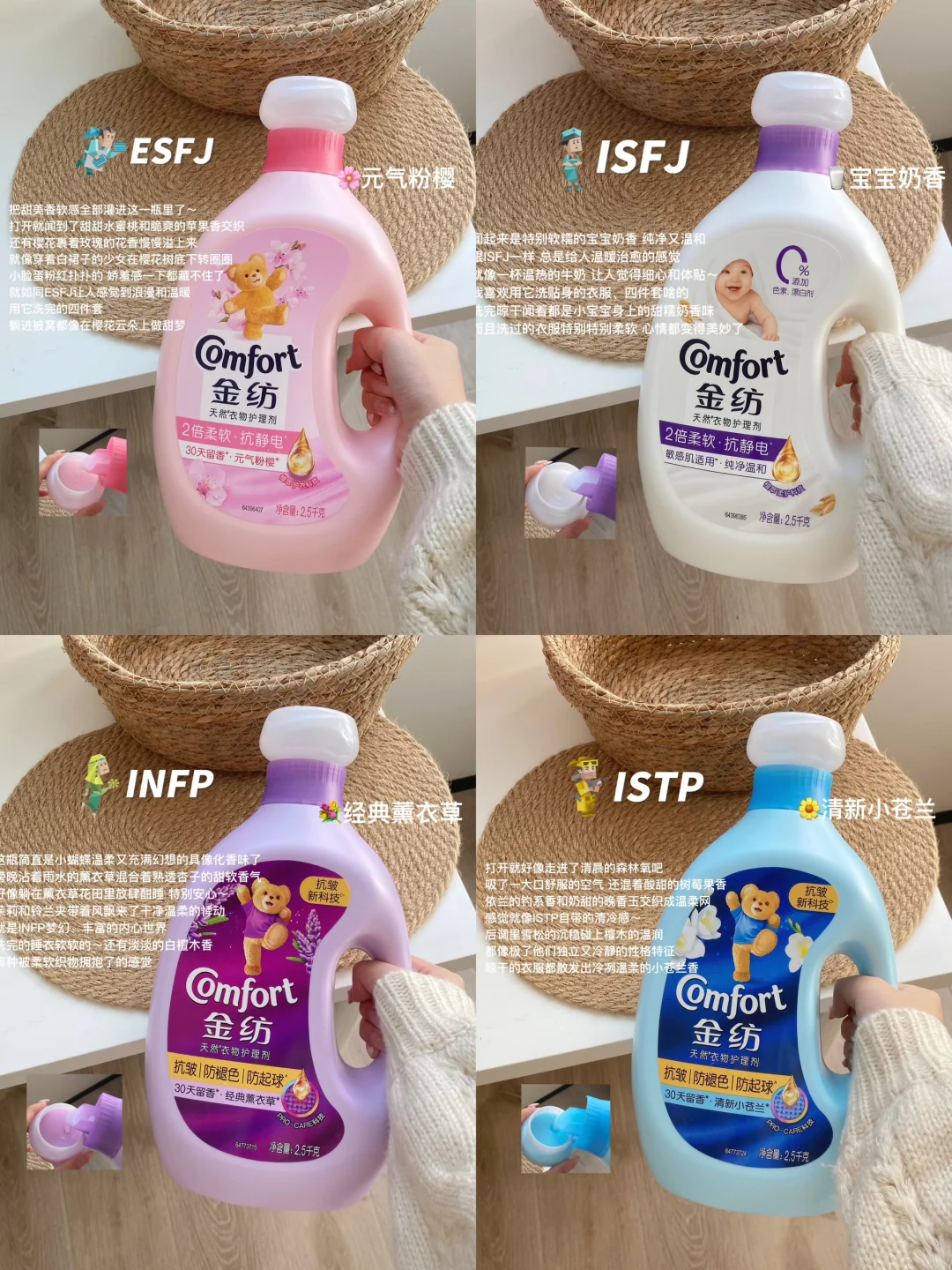 写4瓶mbti人格香??被香软感包围住～