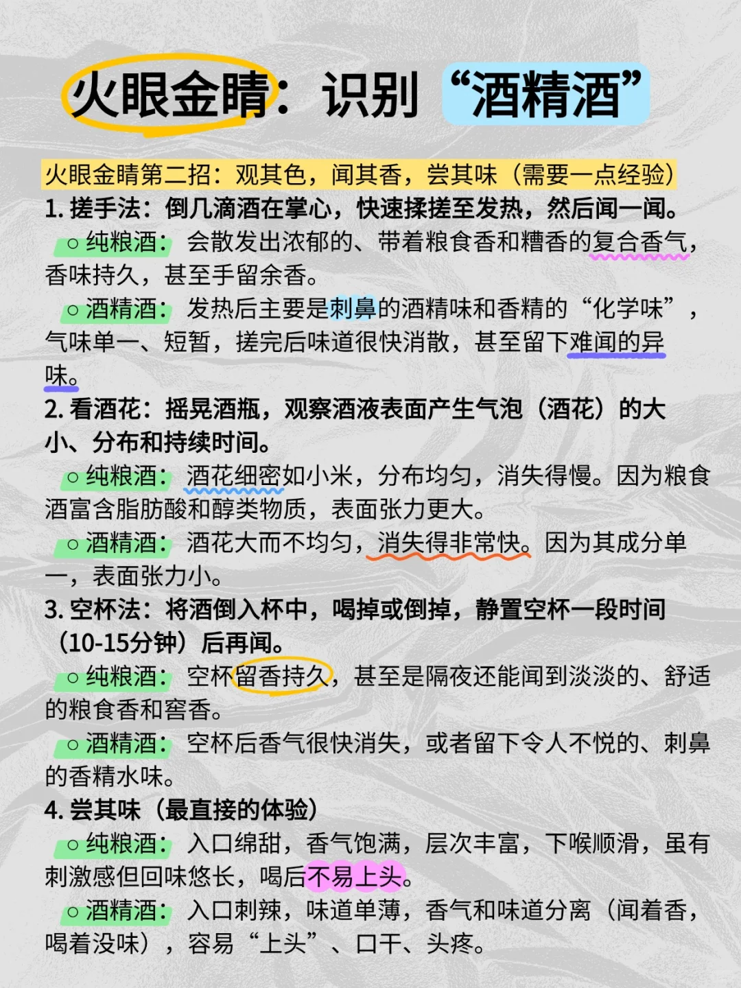 火眼金睛：识别“酒精酒”