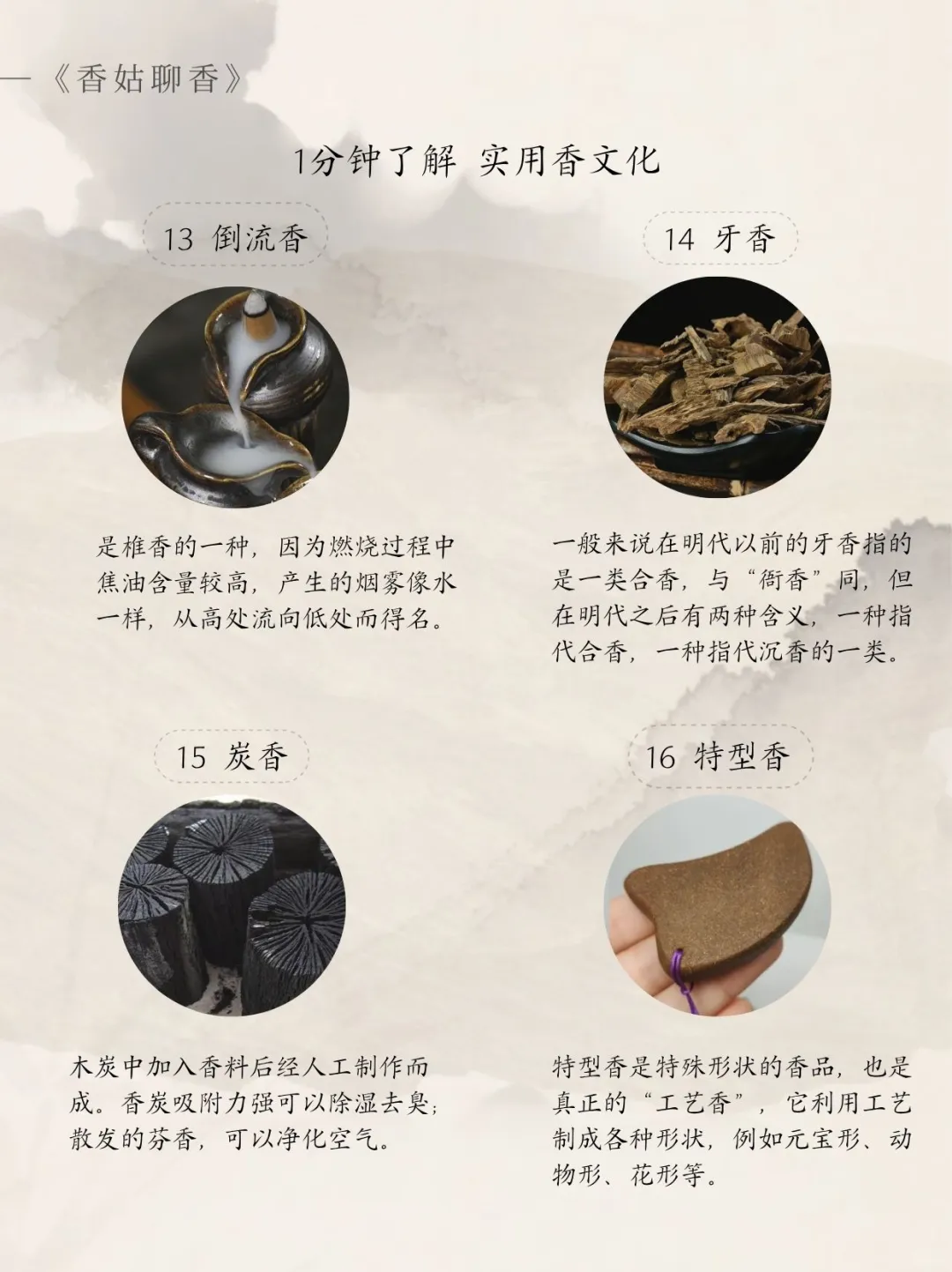 中式香16种形态?1分钟get实用香文化✨