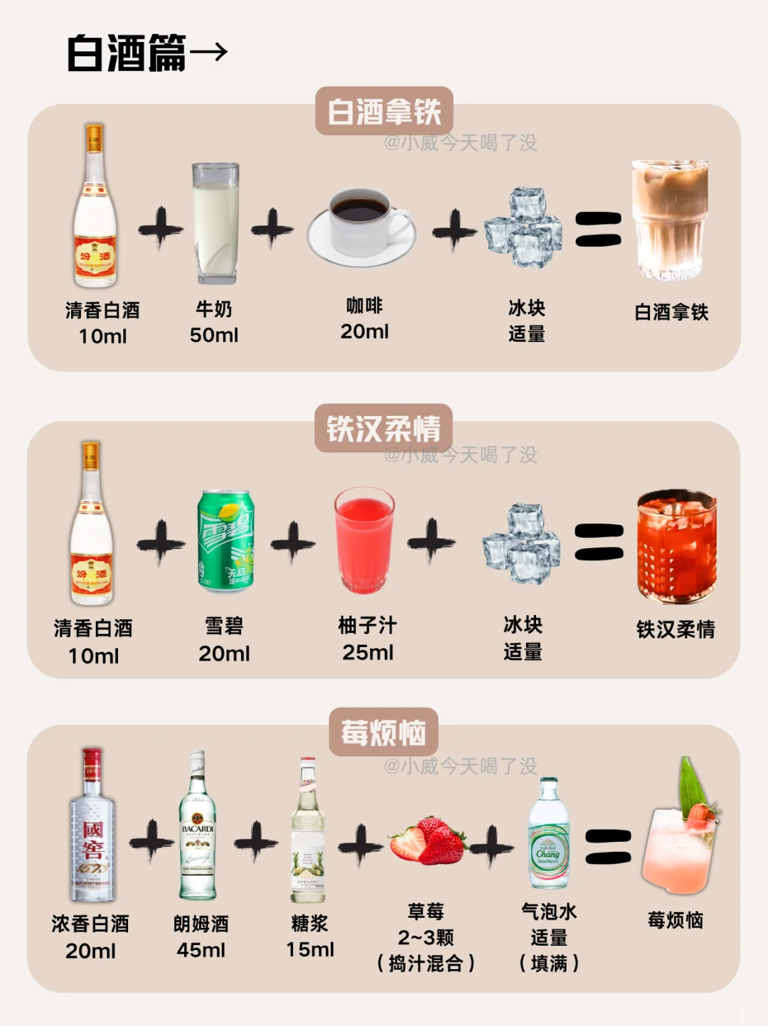 白酒调酒也好喝‼️专属年轻人的居家调酒