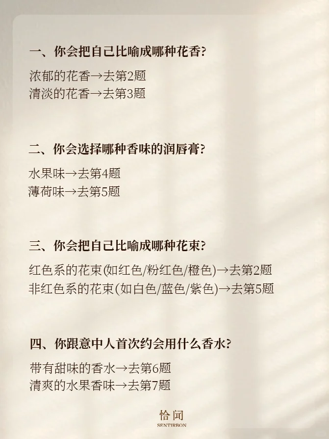 好准❗️一分钟测出你的本命香味