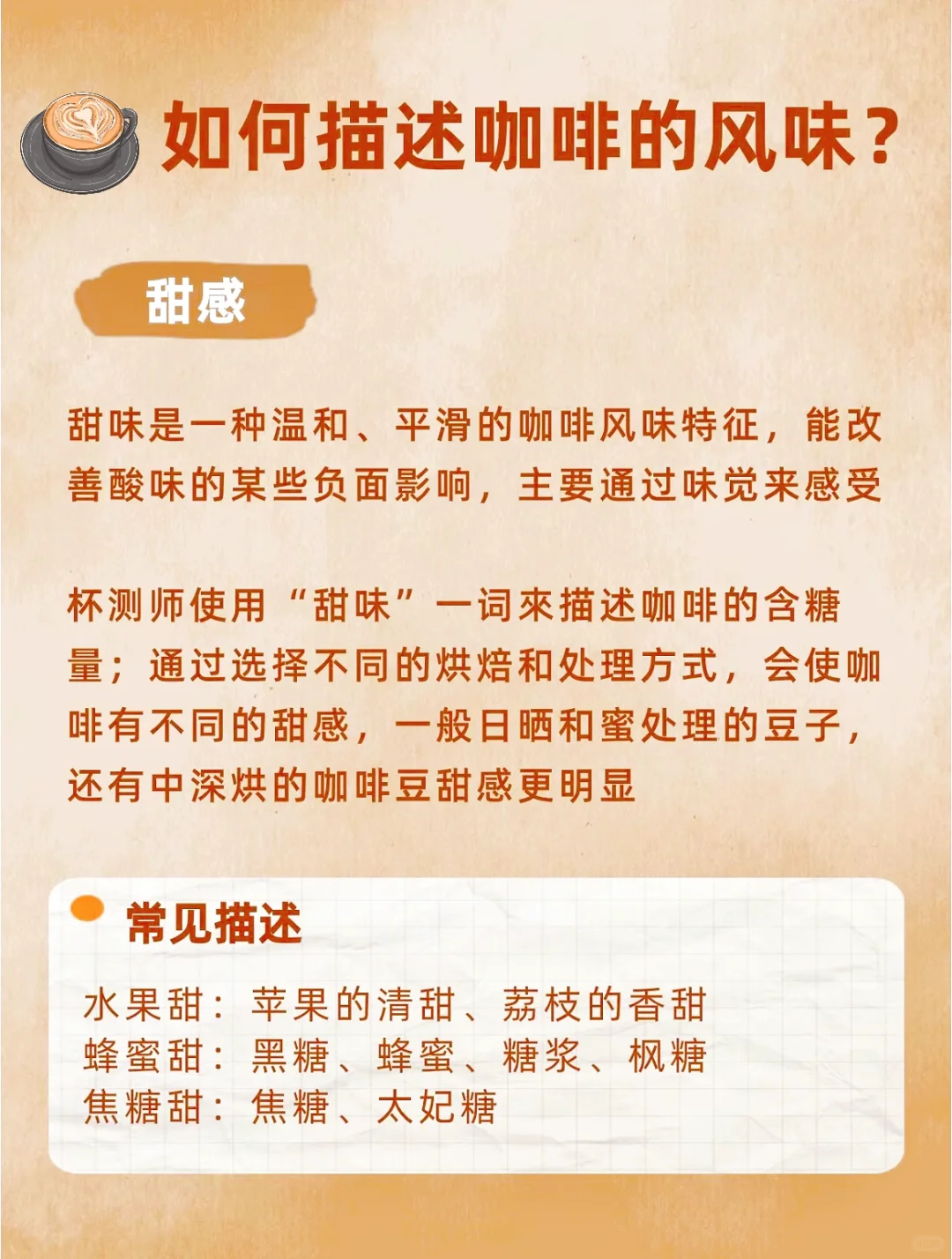 一张图描述咖啡风味☕️