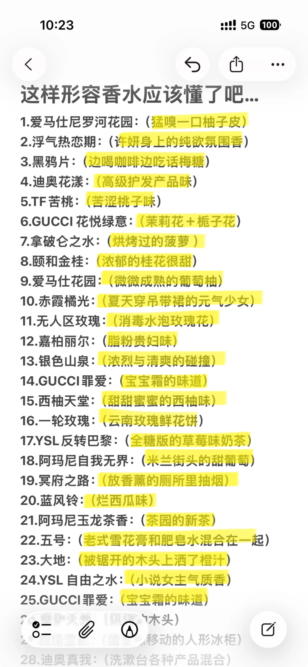 这样形容香水应该懂了吧……