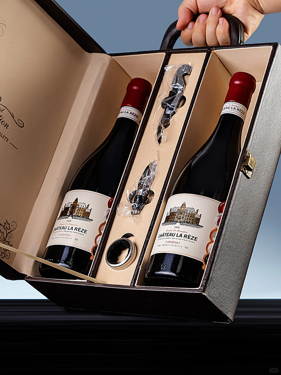 小众节日礼物!红酒礼盒皮箱法国进口干红