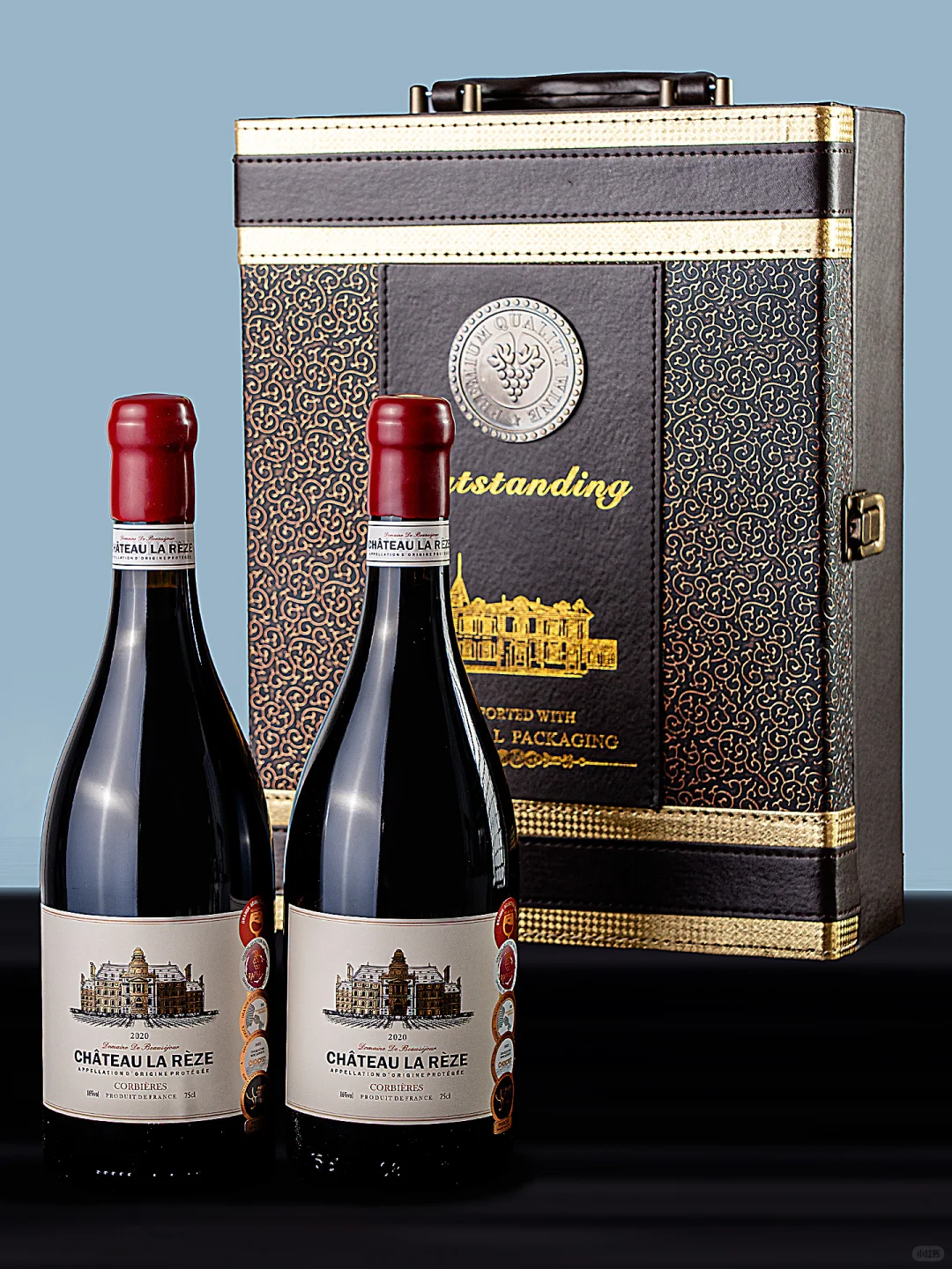 小众节日礼物!红酒礼盒皮箱法国进口干红