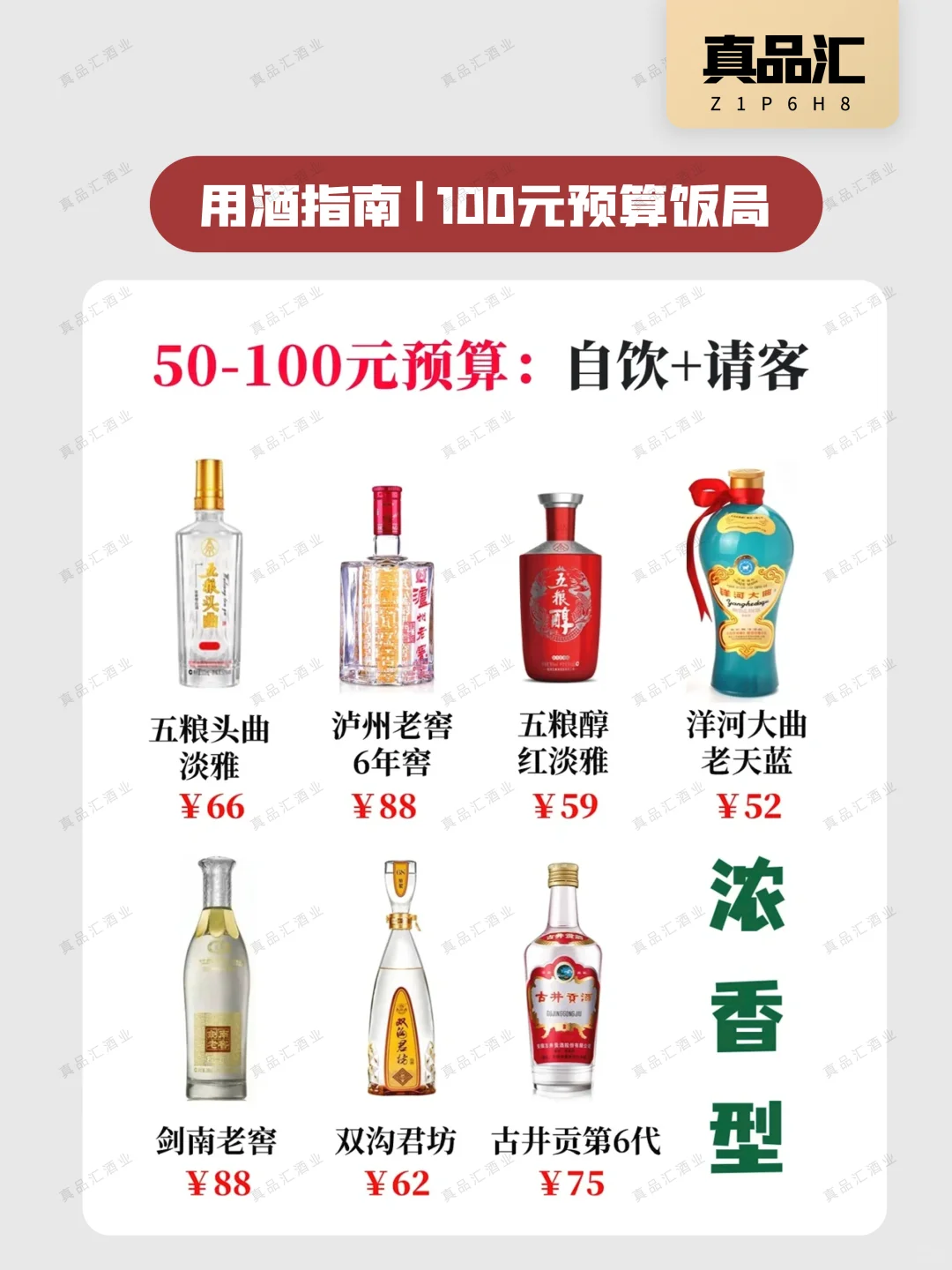 用酒指南|饭局?100以内预算,22款可选❗