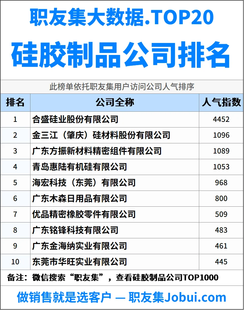 2025年中国硅胶制品公司排行榜