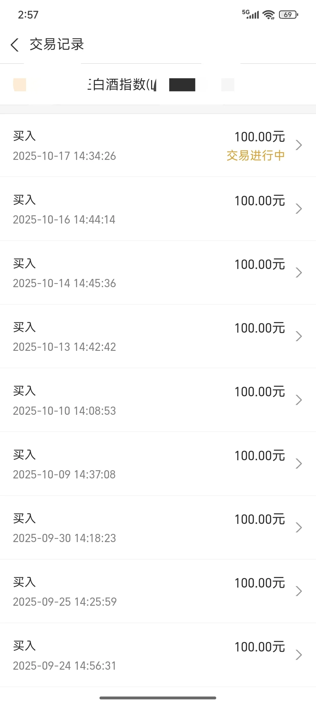 白酒指数定投记录第七期