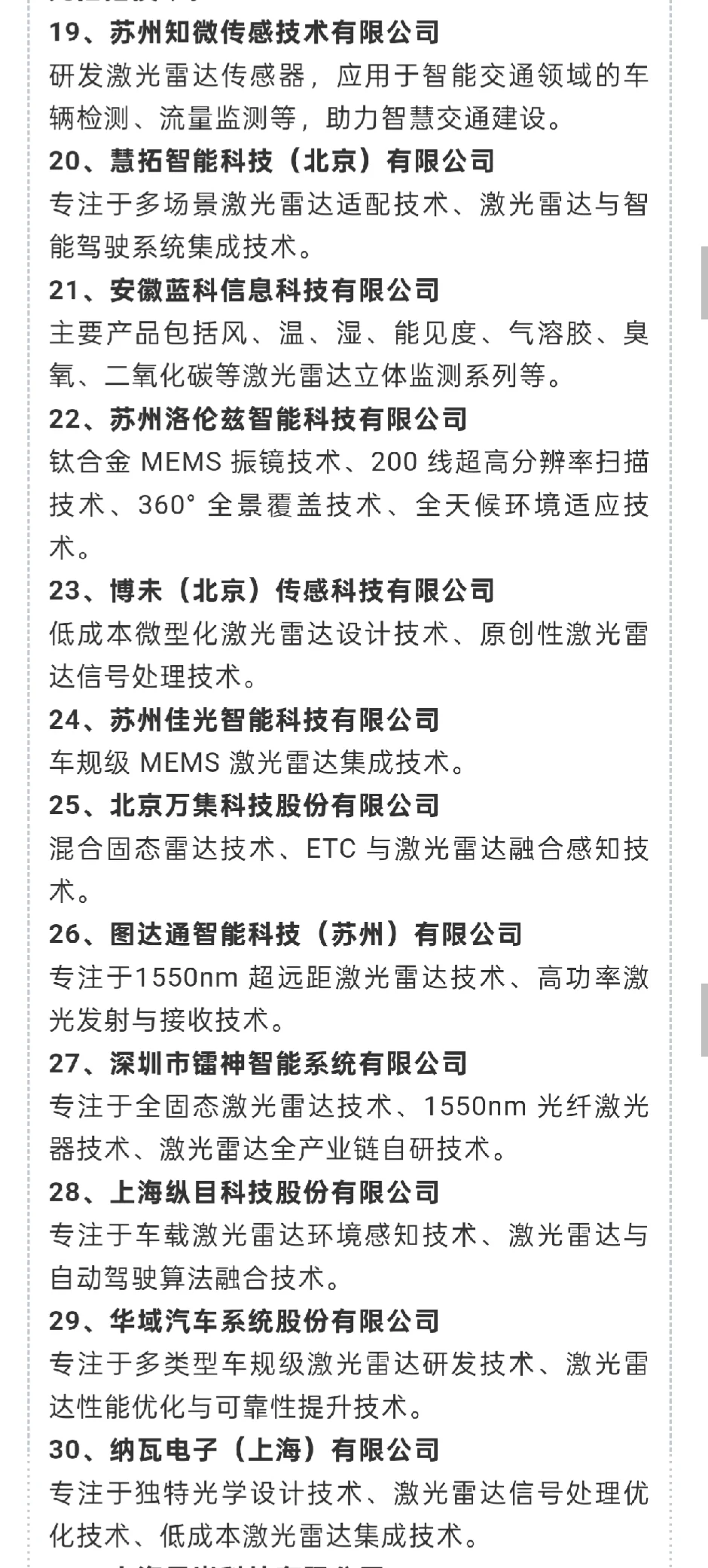 超全面！激光雷达领域行业科普+企业汇总