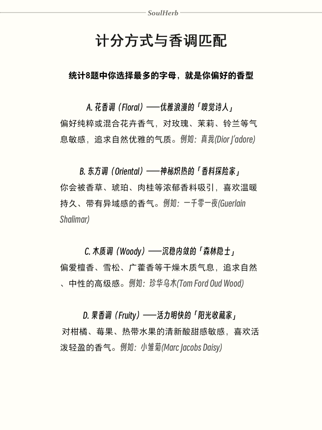 1分钟香氛测试｜找到你偏爱的本命香