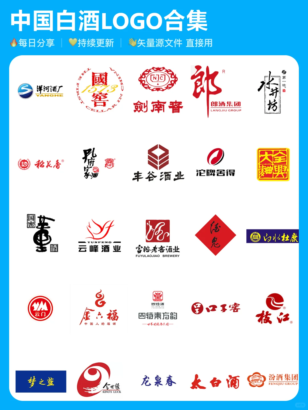 ?直接用!188款 中国白酒LOGO合集