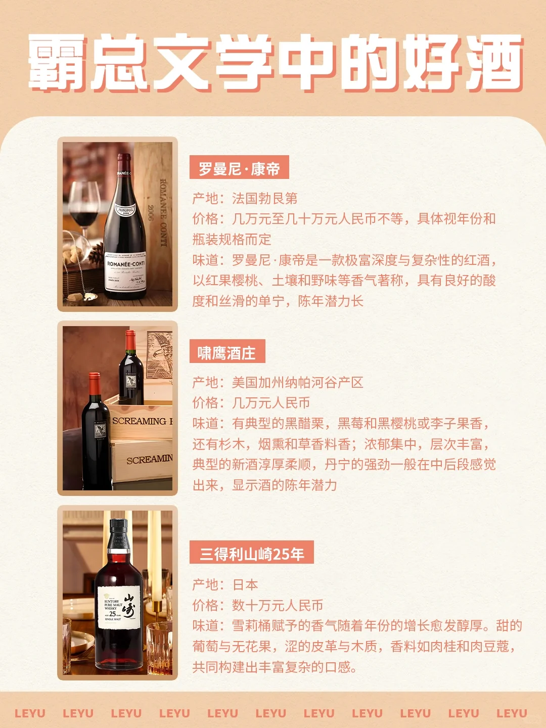 霸总文学中的好酒?