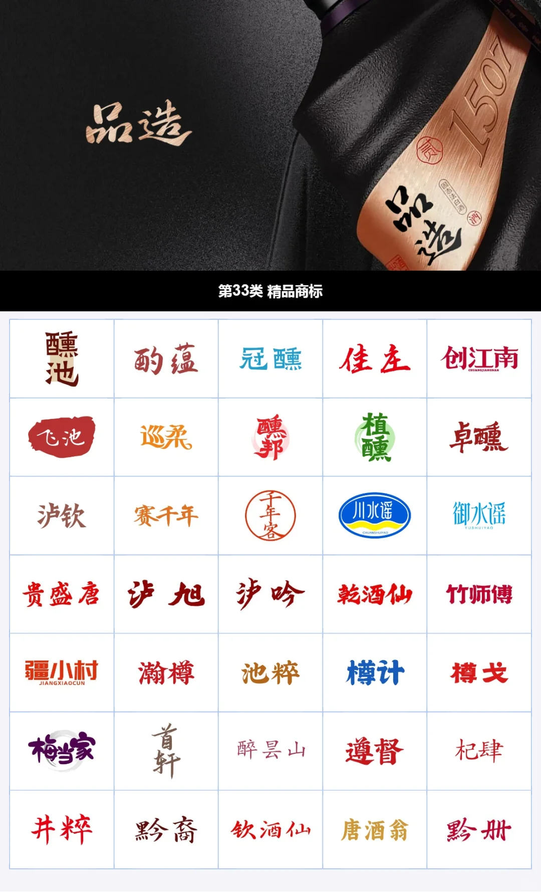 33类酱香型白酒商标，炎黄冠