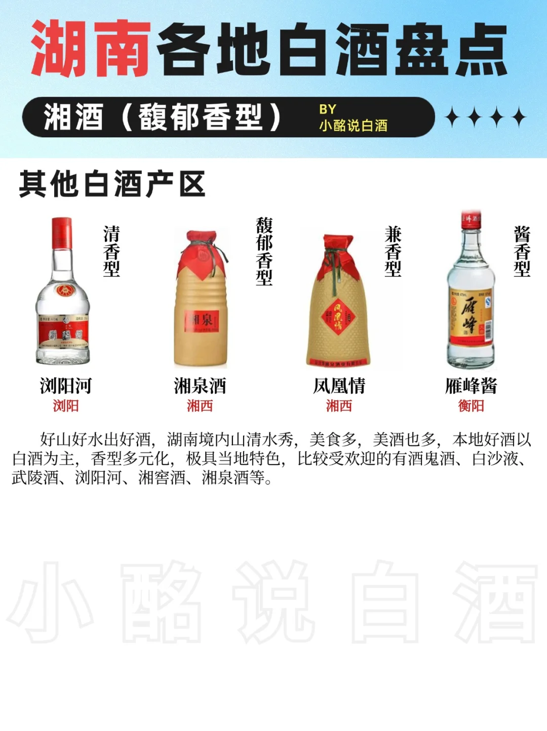 一图了解各省名酒?| 湖南13大白酒
