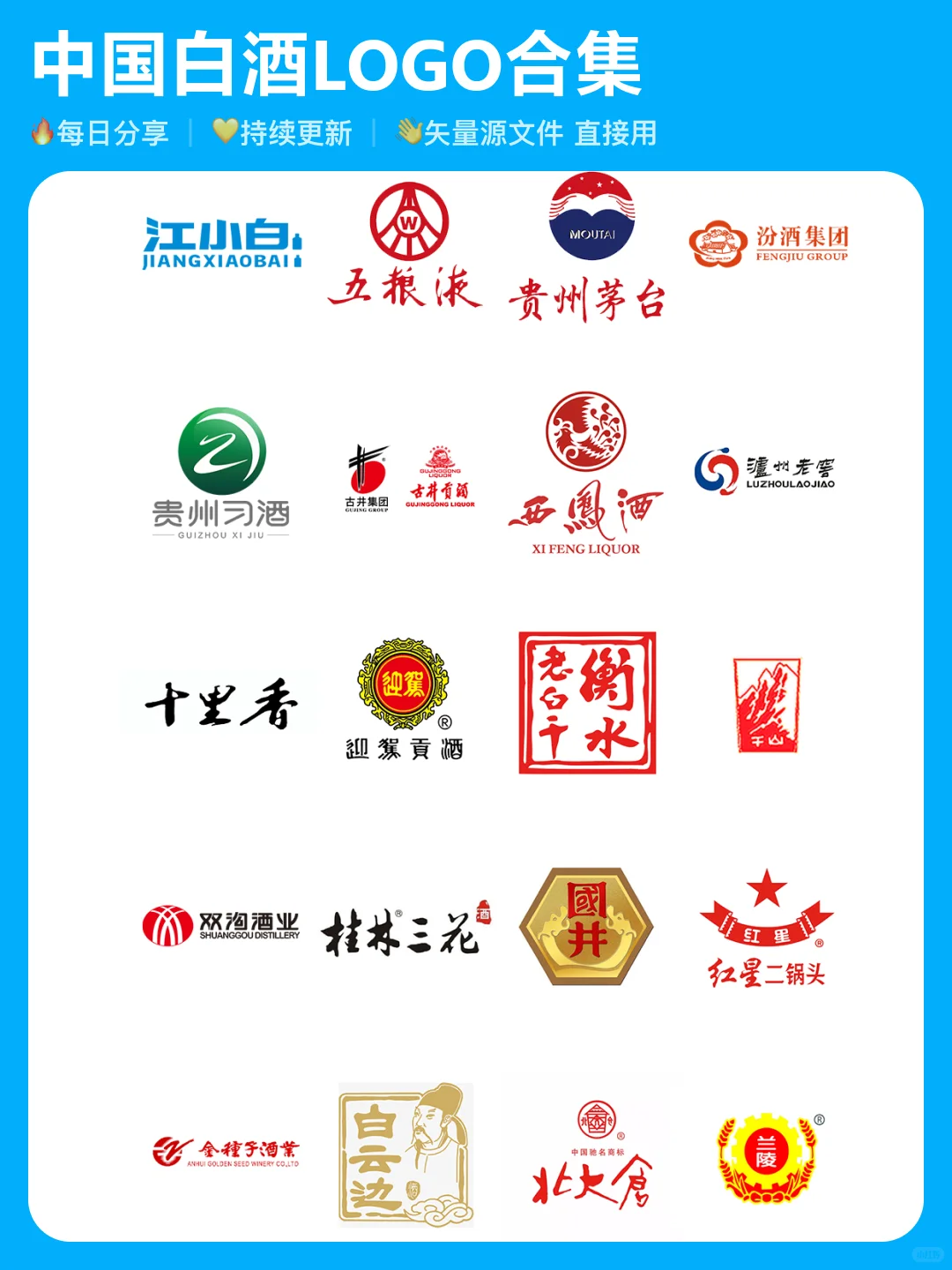 ?直接用!188款 中国白酒LOGO合集
