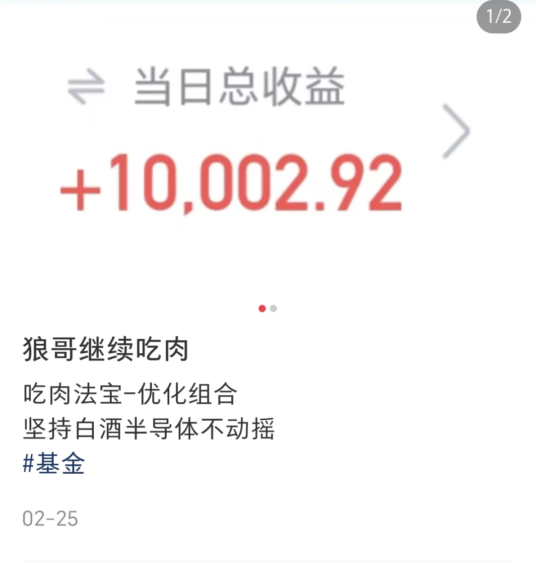 狼哥预言白酒半导体成真，准！