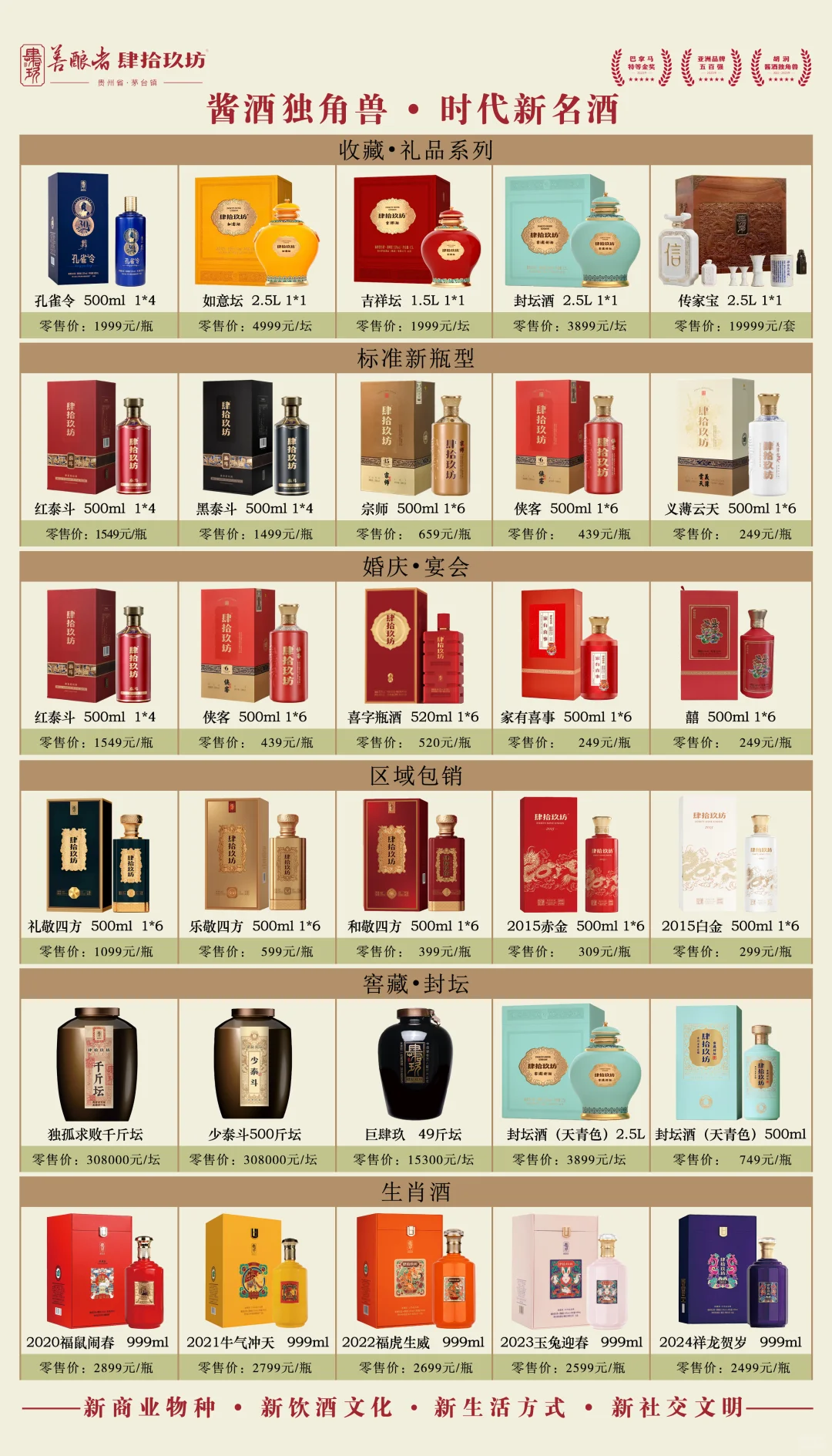 肆拾玖坊最新价格表更新