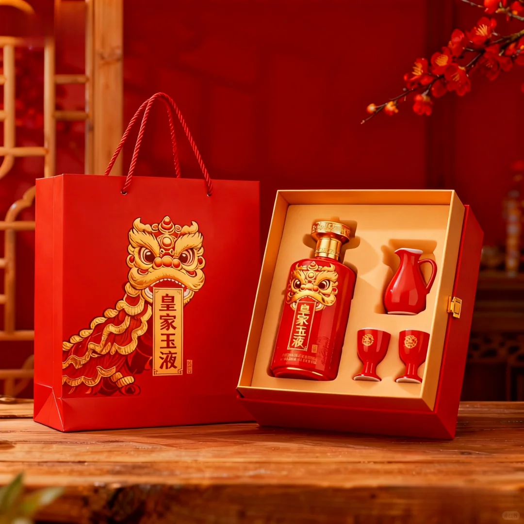 “醒狮贺岁” 系列酒水包装设计