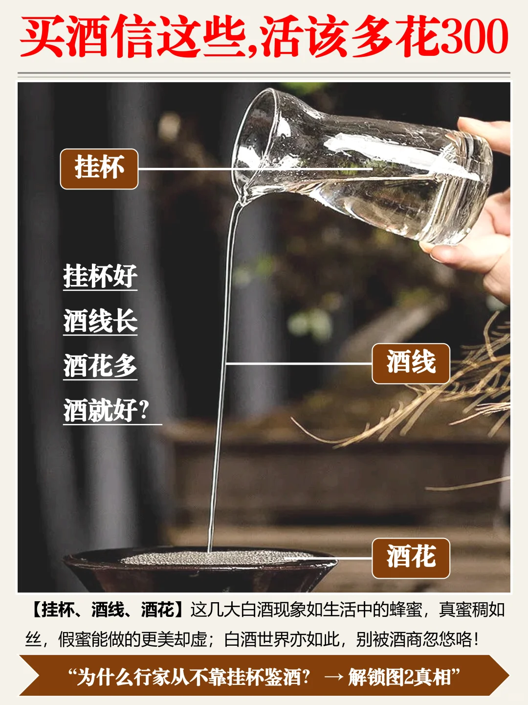 【选酒技巧】挂杯好就是好酒吗？不一定❗