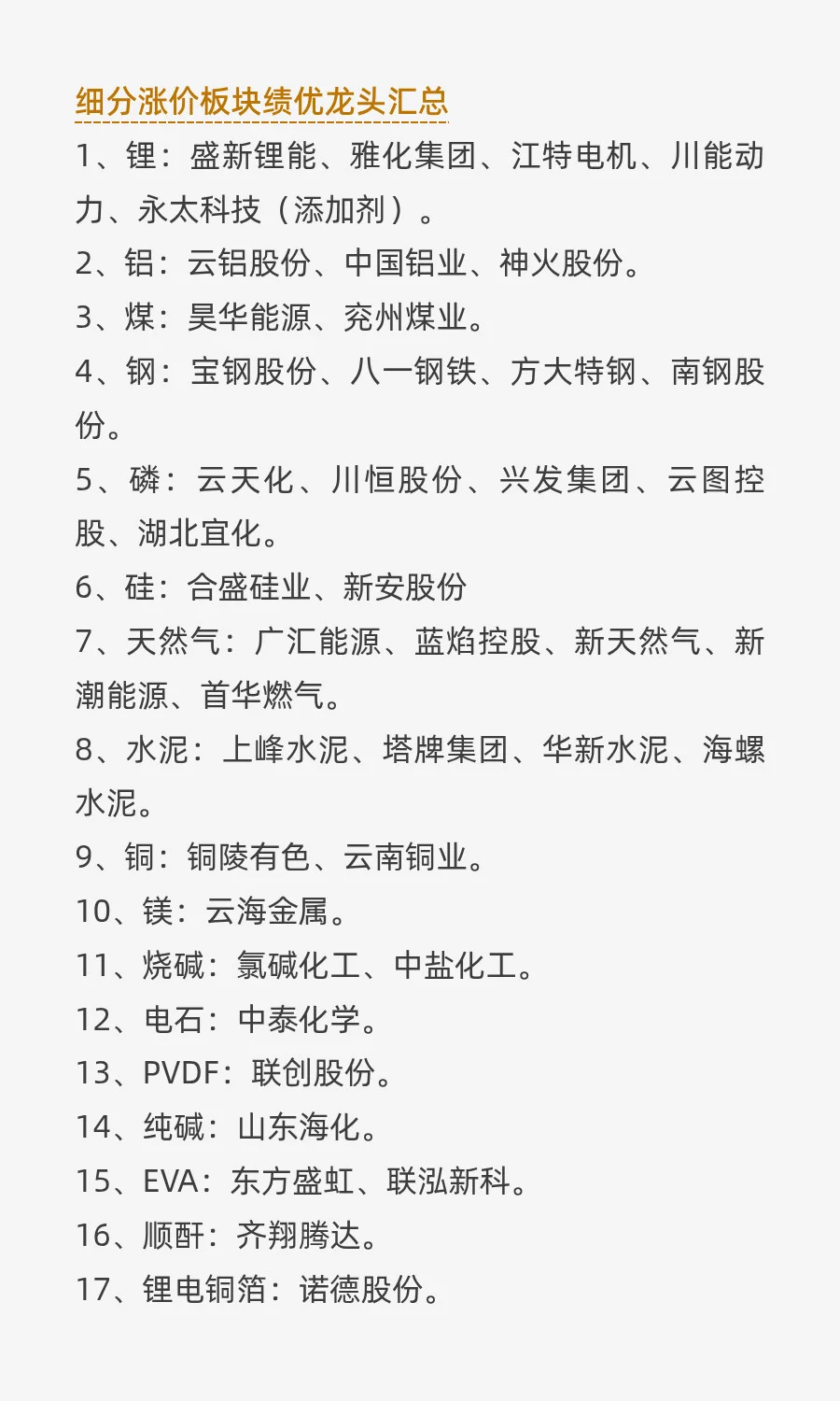 ?2025 A股细分龙头汇总《完整版》（1）