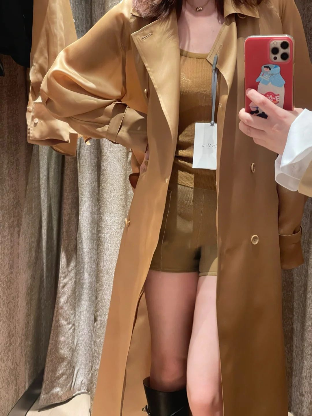 当素人尝试挑战maxmara模特走秀款穿搭