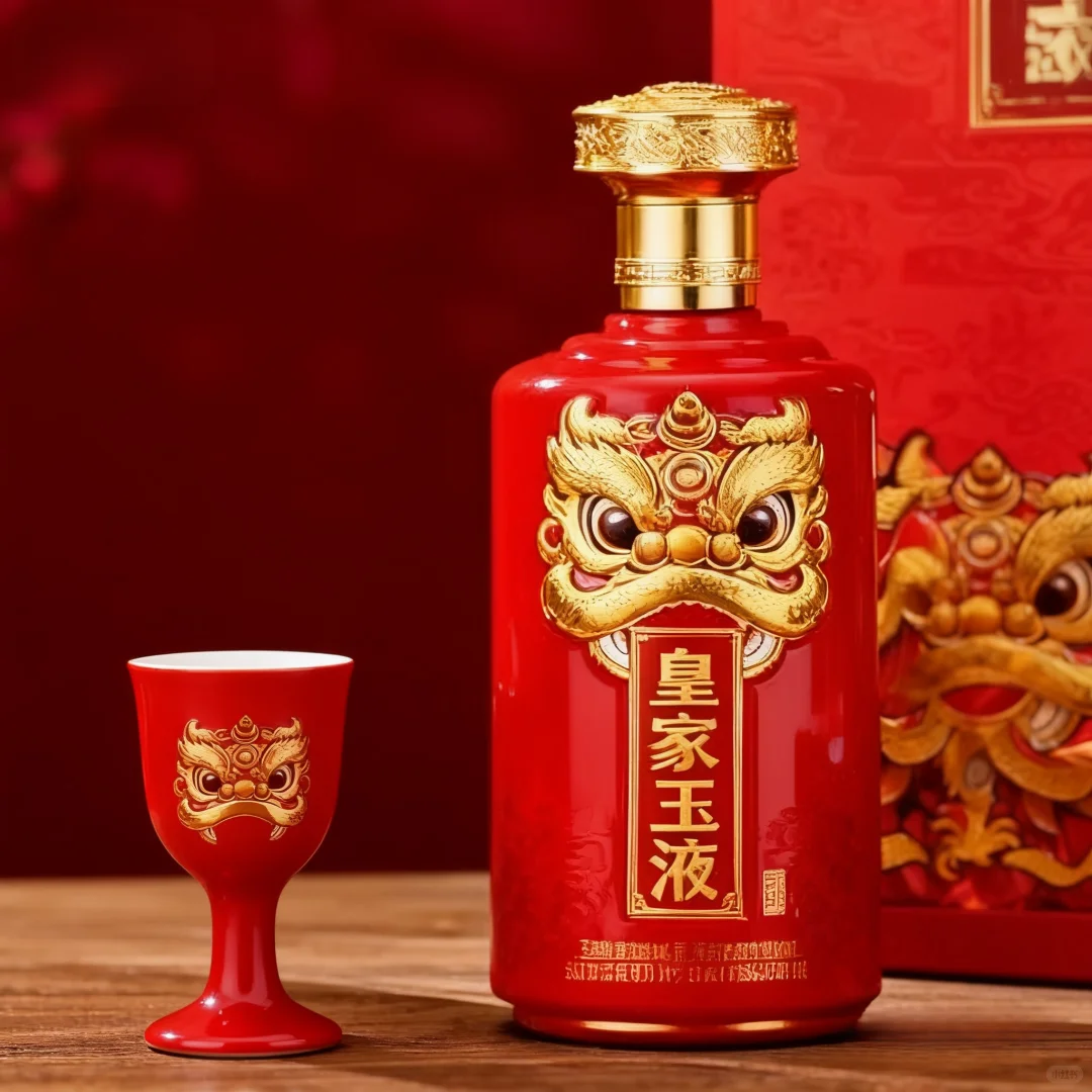 “醒狮贺岁” 系列酒水包装设计