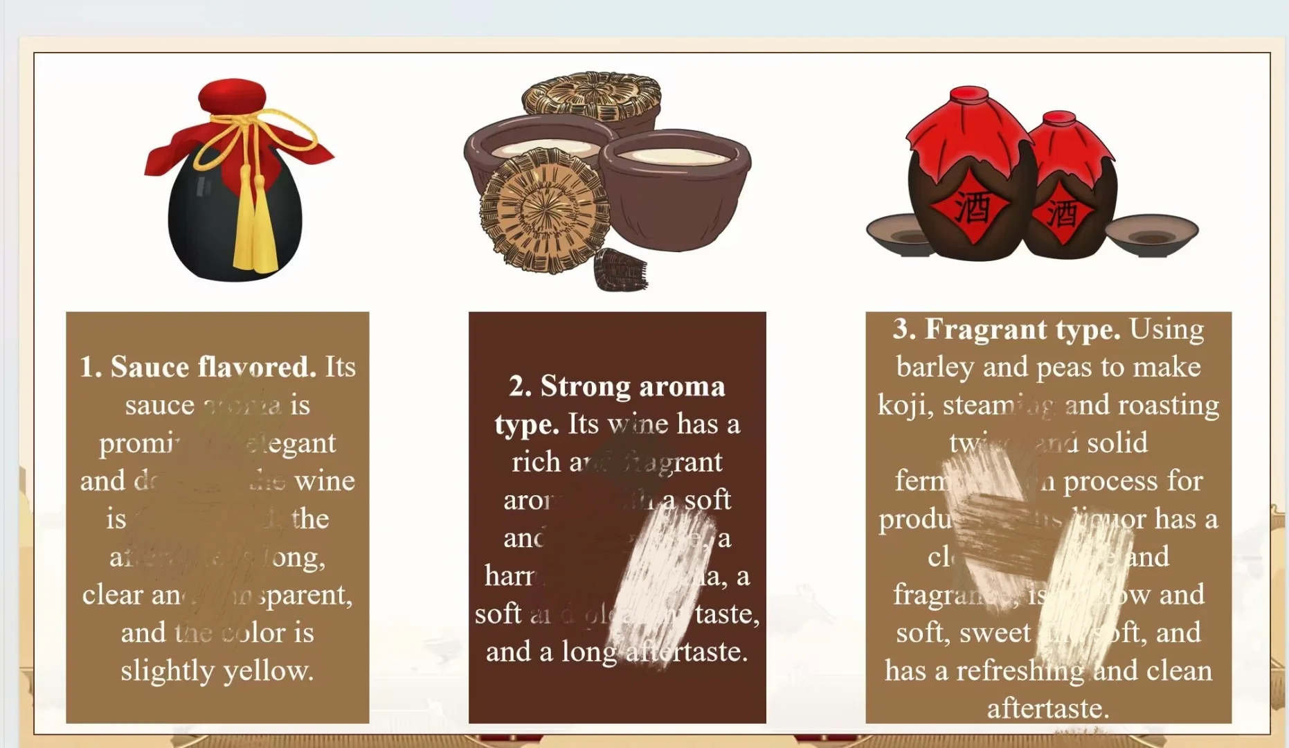 英语pre主题之白酒文化?