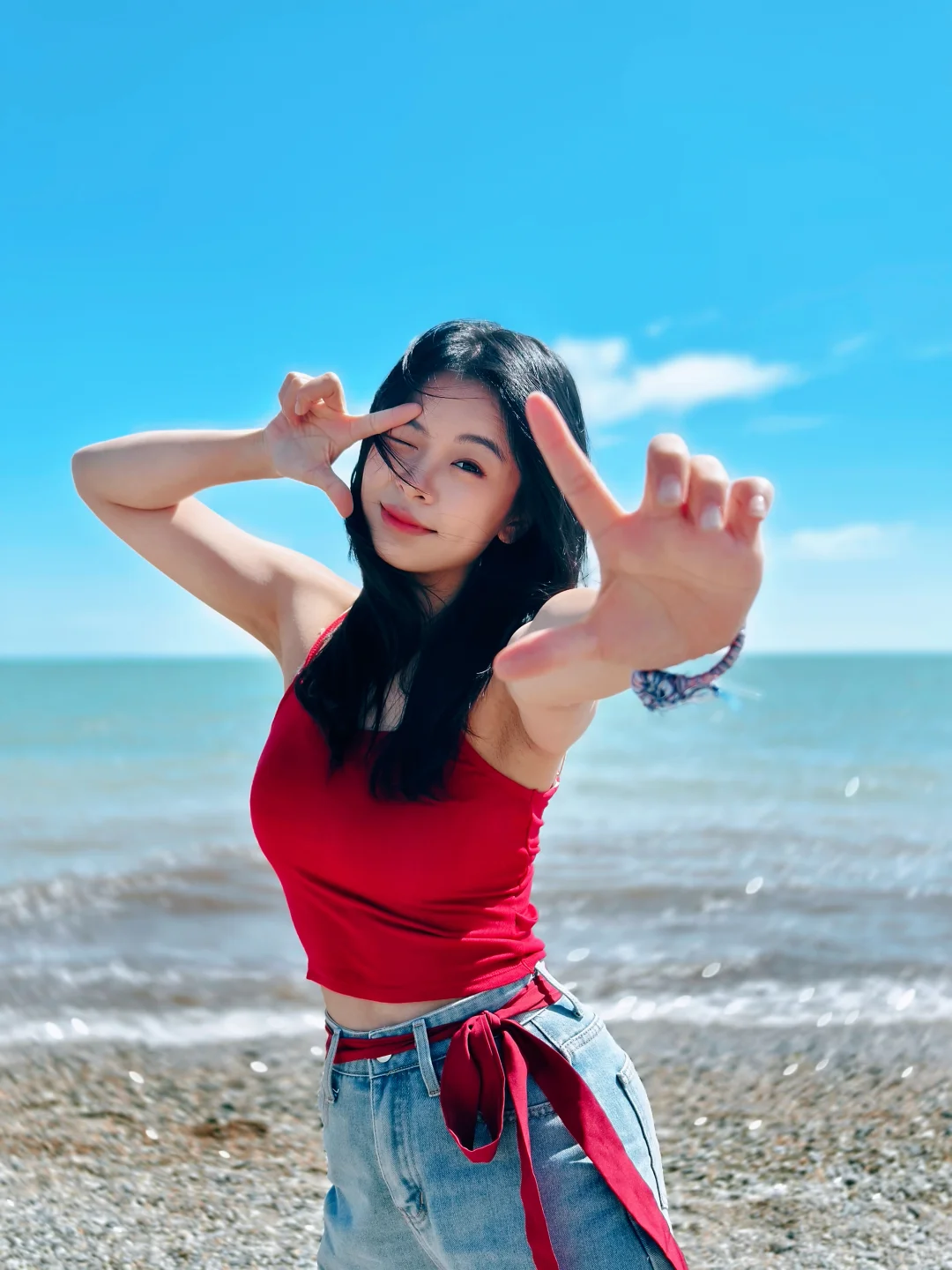 超爱活力满满的自己。